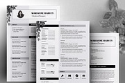 Floral Resume / CV Template, a Resume Template by ResumeInventor (Thumbnail 4 of 6)