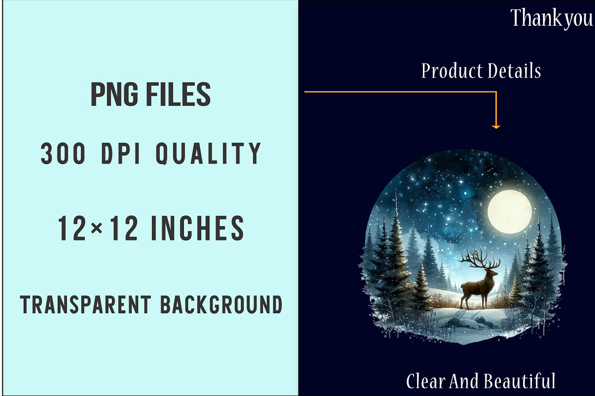 Christmas Landscapes Clipart, an Illustration by SinaCreation (Photo 6 of 7)
