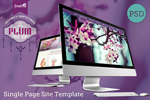 Plum - Single Page Website Template