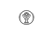 Minimalist Football Trophy Logo, a Branding & Logo Template by Luxury Logos (Thumbnail 3 of 4)