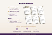 Letterhead Templates 6 Designs Word, a Stationery Template by B2 Studio (Thumbnail 2 of 18)