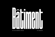 Batiment - Ultra Condensed Font, a Sans Serif Font by TypeMaison (Thumbnail 1 of 10)