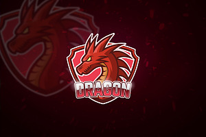 Red Dragon - Mascot & Esport Logo