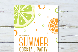 Summer Cocktail Invitation