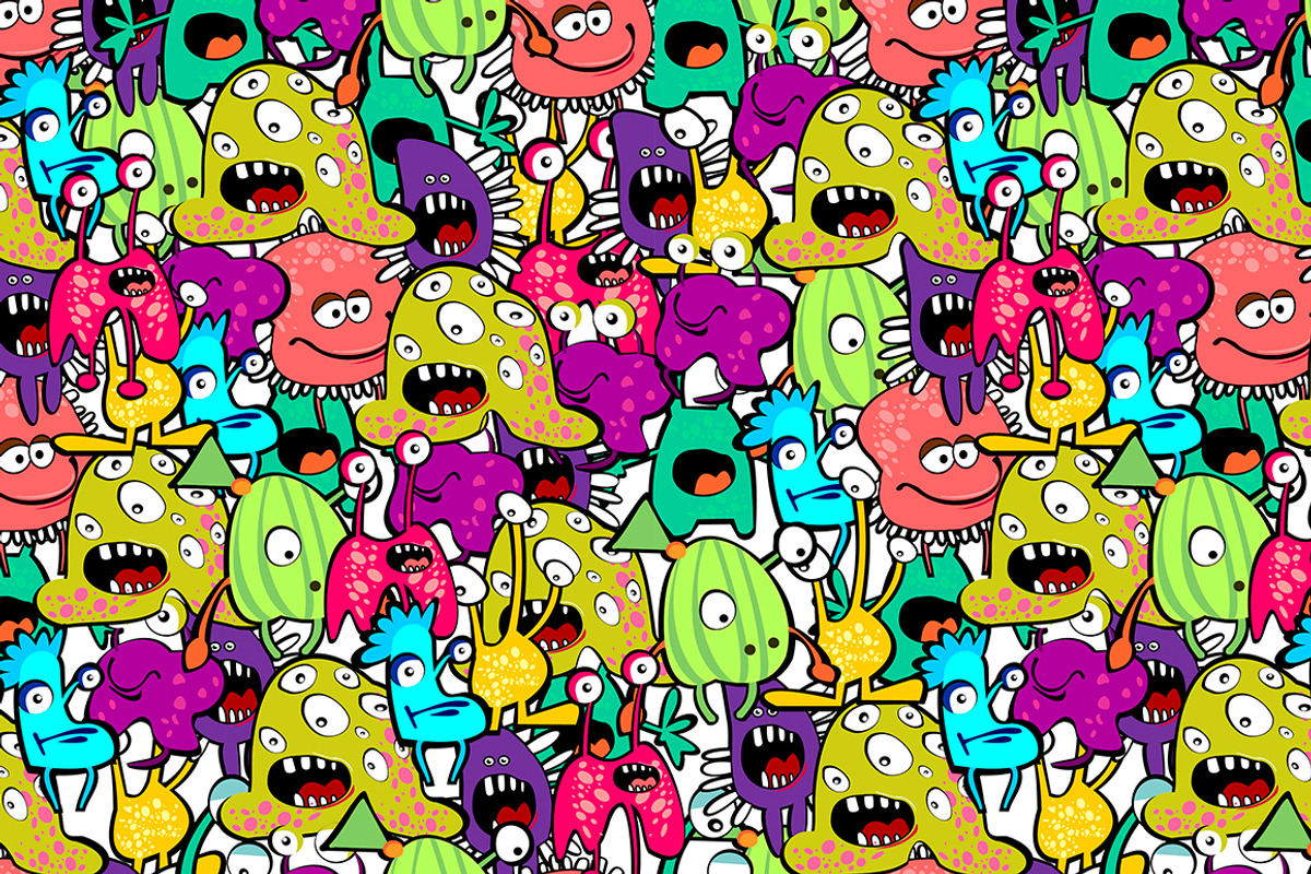 Color monsters big set, an Illustration by lidiya_zayac (Photo 3 of 5)