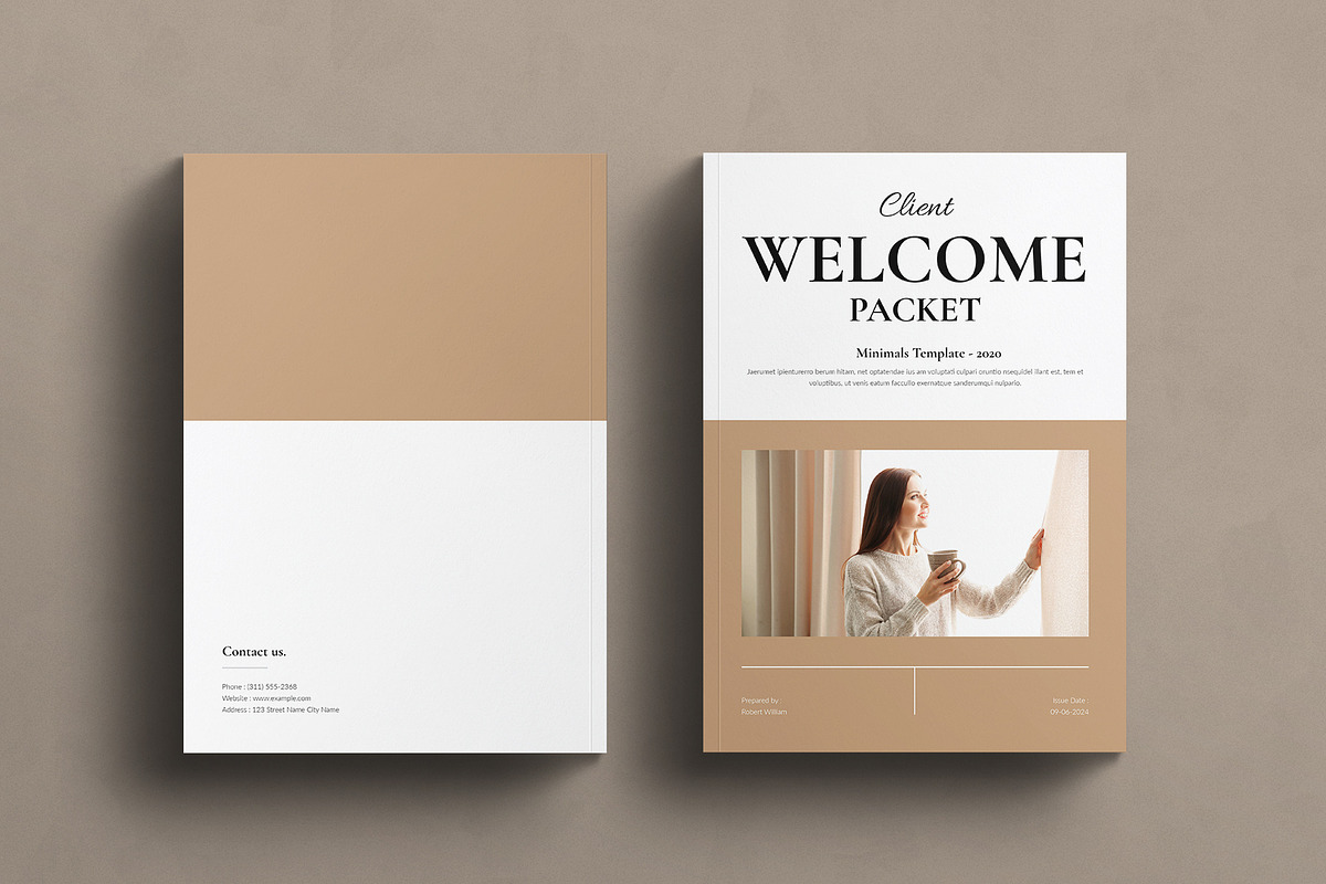 Welcome Packet Magazine Template, a Magazine Template by TemplatesForest