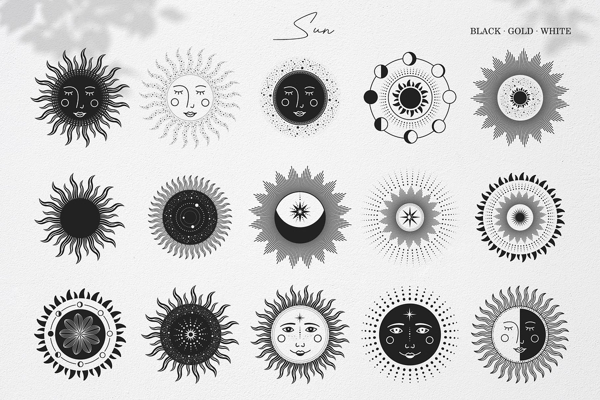 Moon & Star Magic Celestial pack, an Object Illustration by Alisovna (Photo 2 of 14)