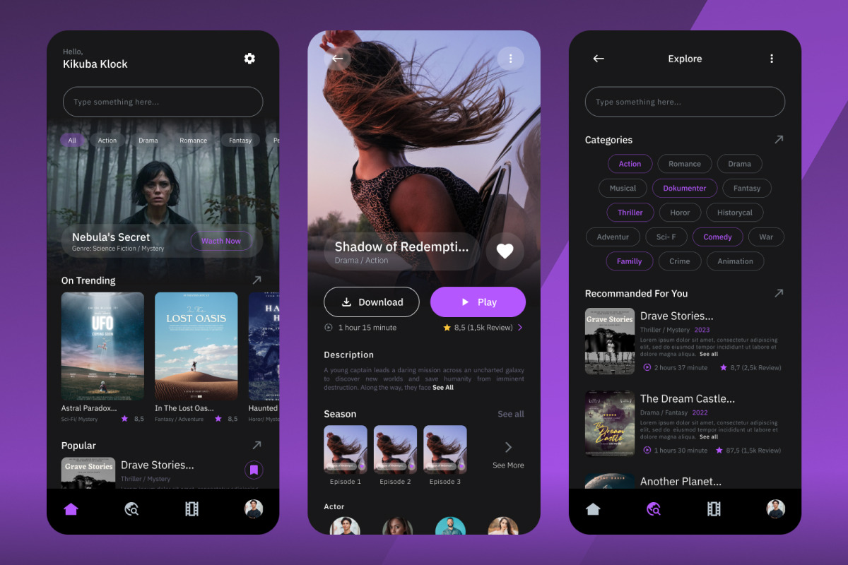 Vividoge - Movie Streaming Mobile Ap, an App Template by twinstd (Photo 3 of 5)