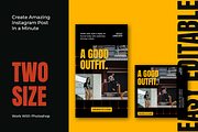 Forca Hypebeast Instagram Template, a Social Media Template by Shinra Labs (Thumbnail 5 of 5)