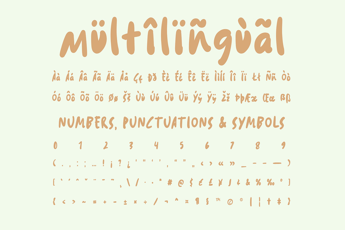 Paniatte Cake Sweet Display Font, a Handwritten Font by Tera Asset Garage (Photo 4 of 7)