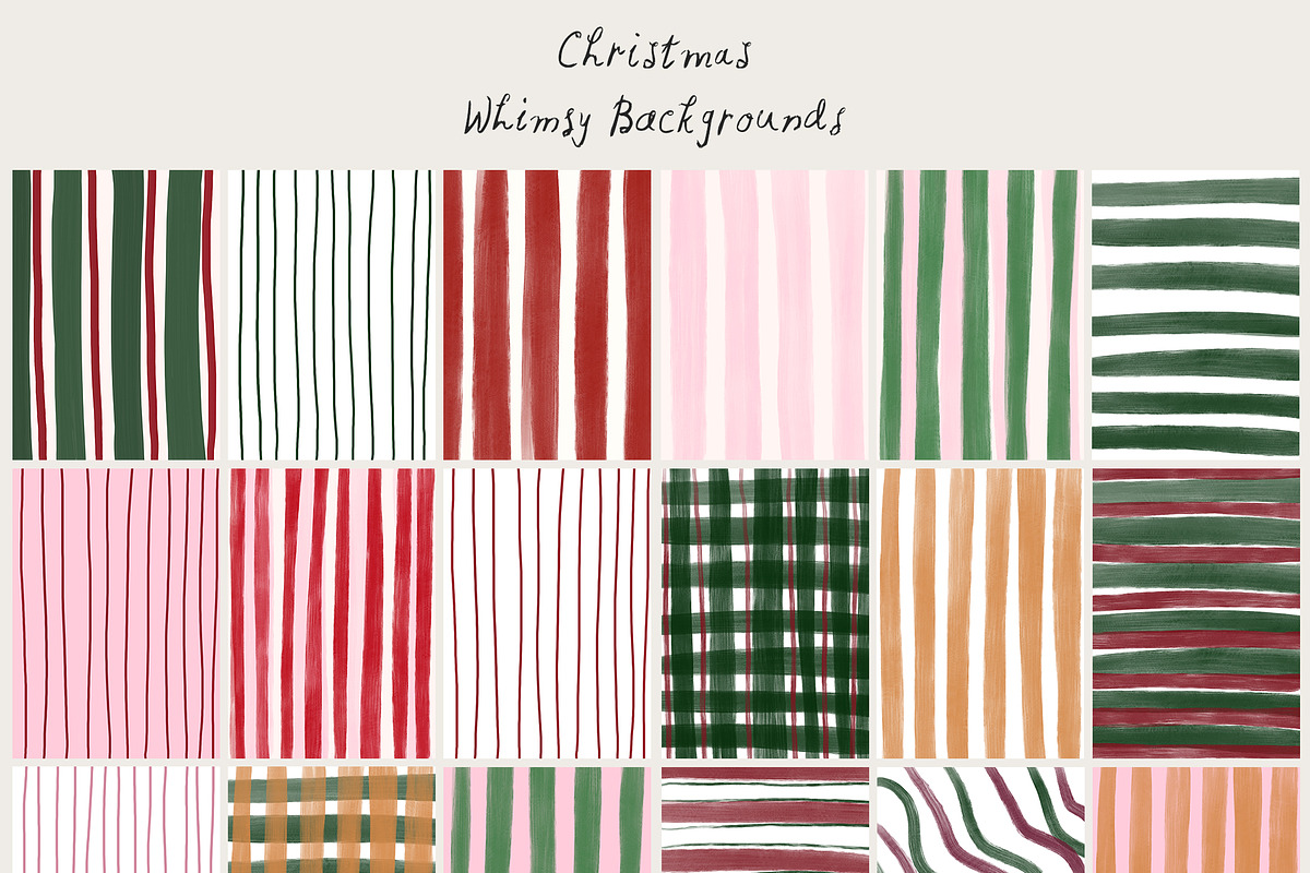 Christmas Whimsy Cards & Frames, a Background Graphic by Lana Elanor (Photo 10 of 16)