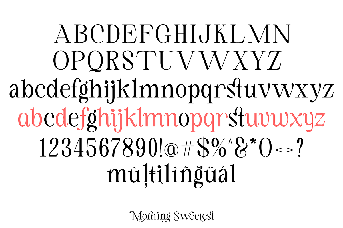 Morning Sweetest - New Classic Serif, a Serif Font by TypeClassHeroes (Photo 9 of 15)
