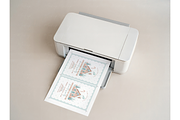 Minimalist Printer Top View Mockup, a Product Mockup by TatiMockup (Thumbnail 4 of 4)