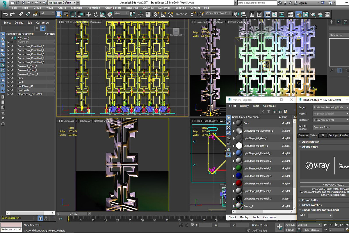 Stage Decor Collection 3 -  (9 PCS), an Architecture 3D Model by akerStudio (Photo 45 of 64)