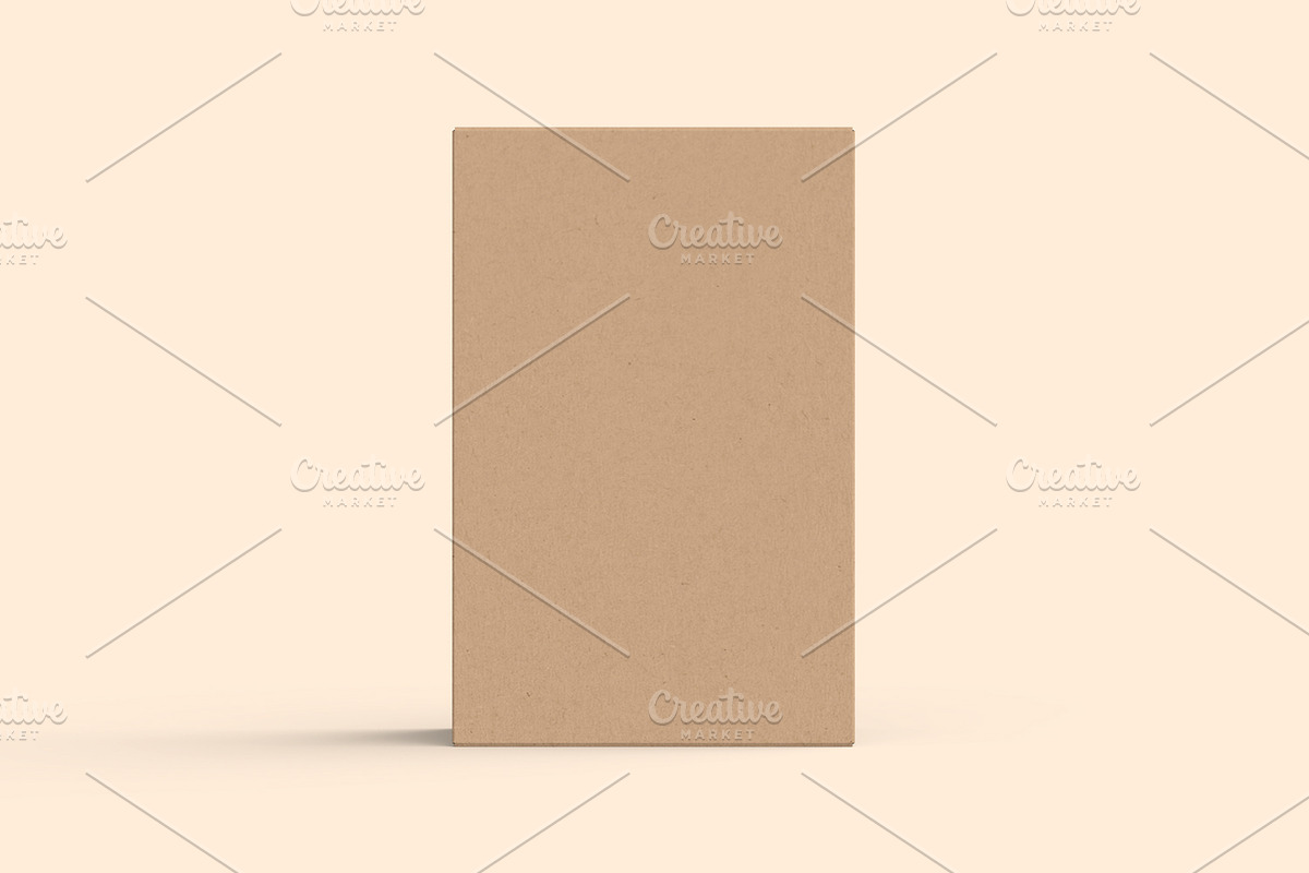 Vertical Cardboard Carton Box Mockup, a Packaging Mockup by Ram Studio LLC (Photo 5 of 11)