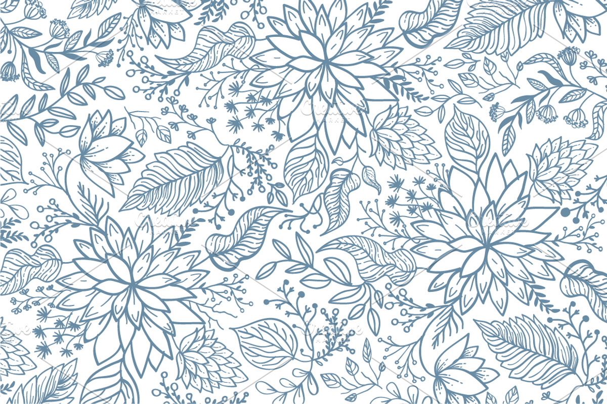 Vector Flower Illustration and Frame, a Decorative Illustration by AnzhelikaGerman (Photo 4 of 4)