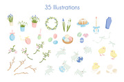 Soft Easter and Spring Design Kit, a Seasonal Illustration by statica (Thumbnail 2 of 7)