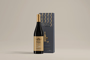Wine Bottles with Bag Mockup, a Product Mockup by pmvch (Thumbnail 5 of 11)
