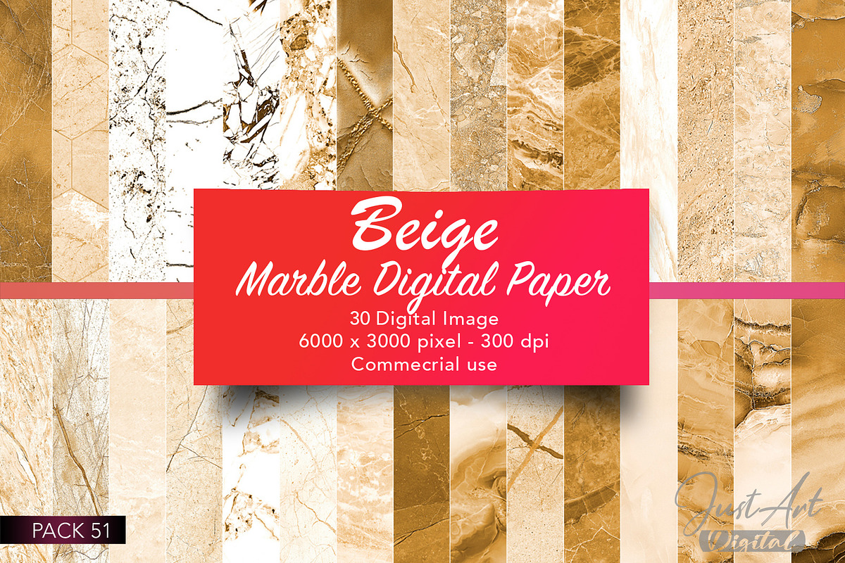 Gold and beige marble digital paper, a Texture Graphic by JustArtDigital (Photo 1 of 5)