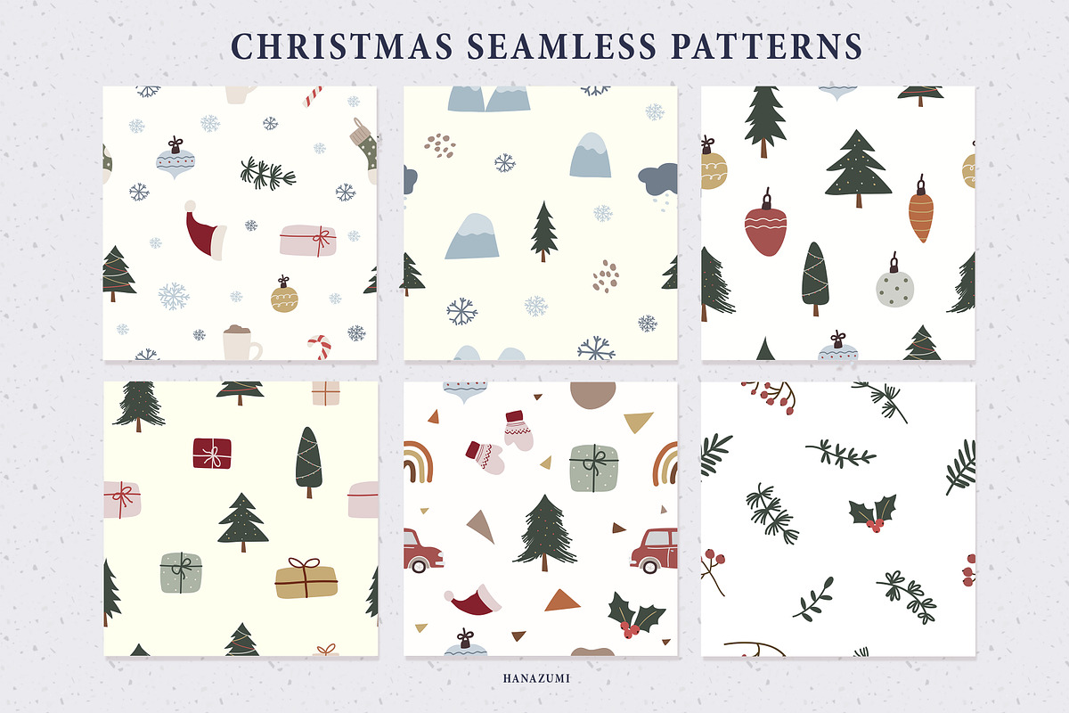 Christmas Winter Abstract Vol.1, a Decorative Illustration by Hanazumi (Photo 7 of 15)