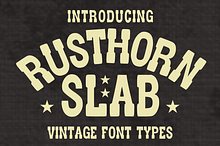 Rusthorn Slab - Vintage Font!