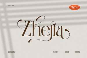 Zhetia || Elegant Luxury Serif Font