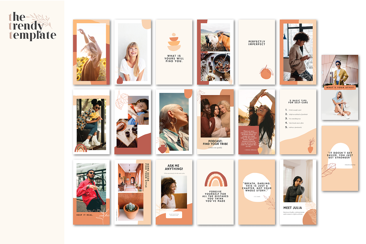 Terracotta Instagram Story Template, a Social Media Template by thetrendytemplate (Photo 4 of 5)