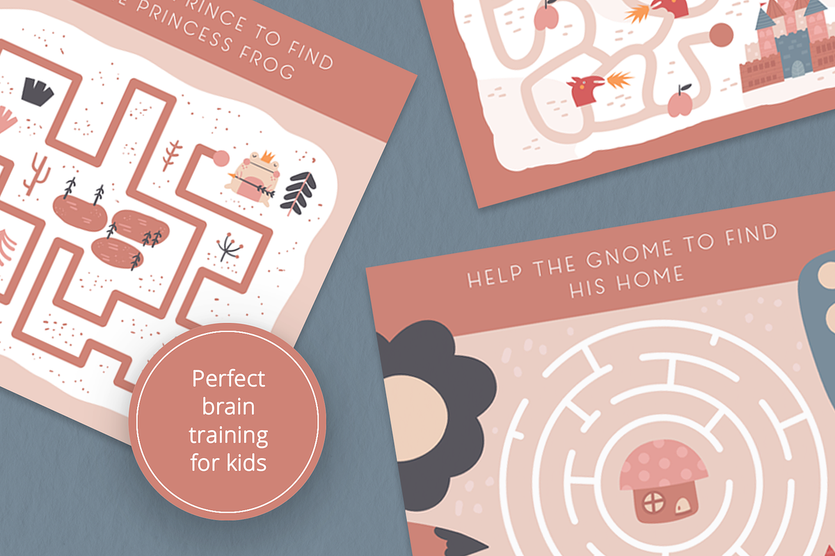 Fairy Tale Flashcards, Mazes, Games, a Card Template by Veresk (Photo 7 of 11)