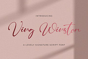 Ving Winston - Signature Font, a Script Font by StringLabs (Thumbnail 1 of 9)