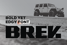 Brek-Bold Blocky Sans Serif Font