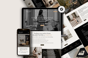 Real Estate Website Showit Template