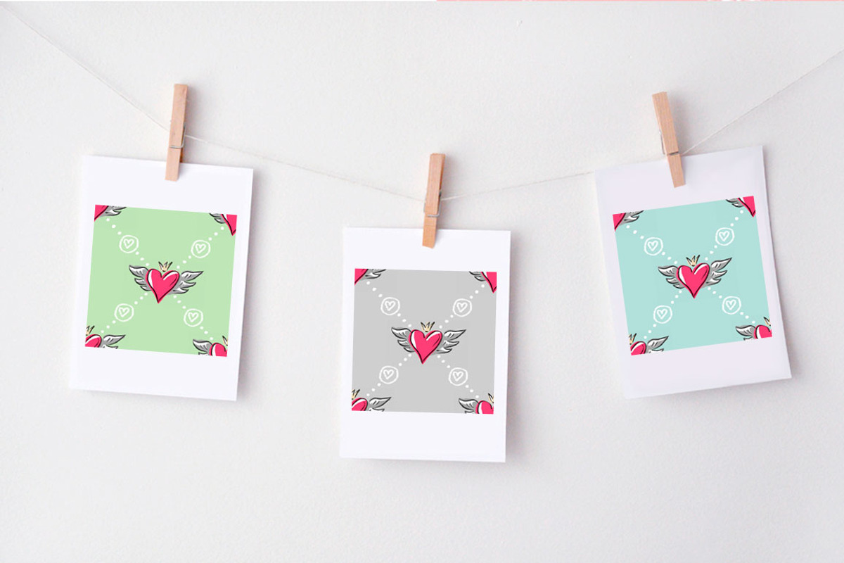 Set: seamless pattern with hearts, a Pattern Graphic by Melniklenart (Photo 10 of 10)
