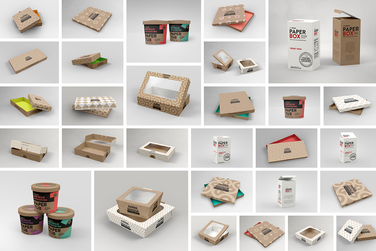 BUNDLE: Paper Packaging Mockup, a Cups & Container Mockup by INCDesign (Photo 15 of 18)
