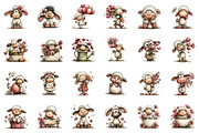 Whimsical Easter Sheep Clipart, an Illustration by CreationArt (Thumbnail 4 of 6)