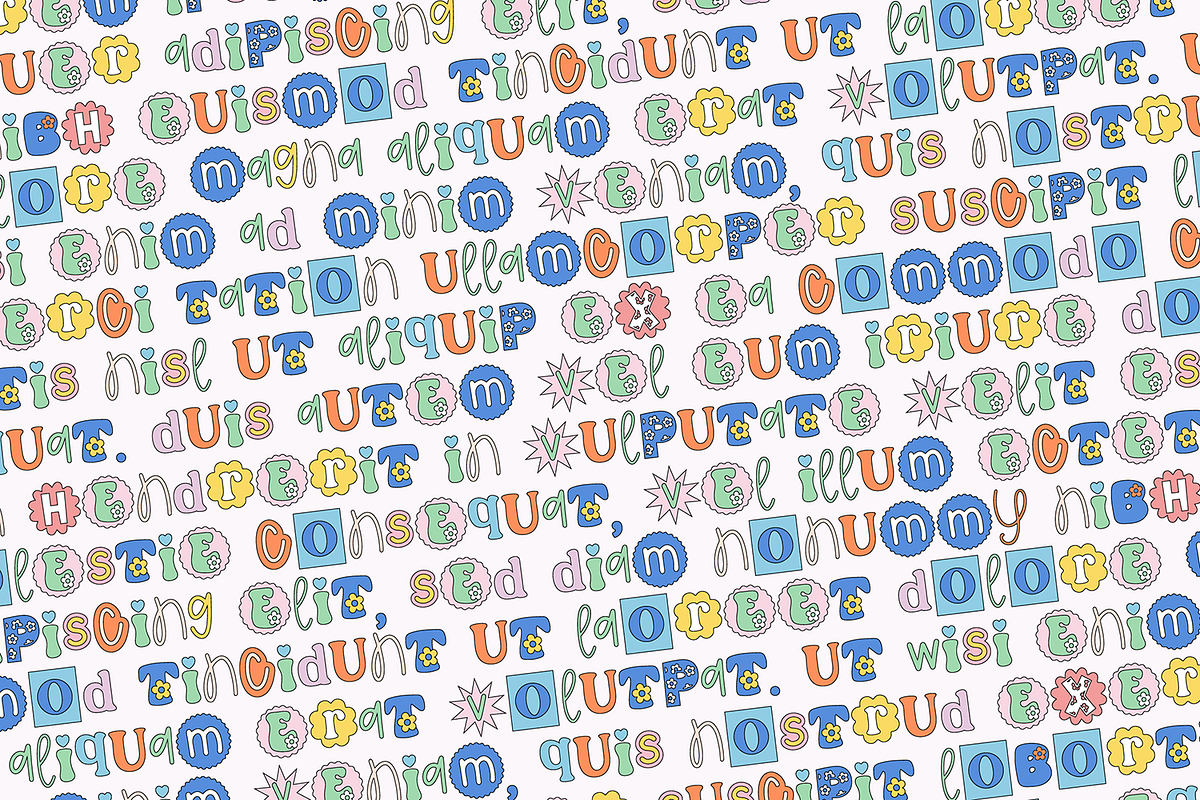 HAPPY RANSOM Boho Floral Cutout Font, a Handwritten Font by Blush Font Co. (Photo 5 of 13)