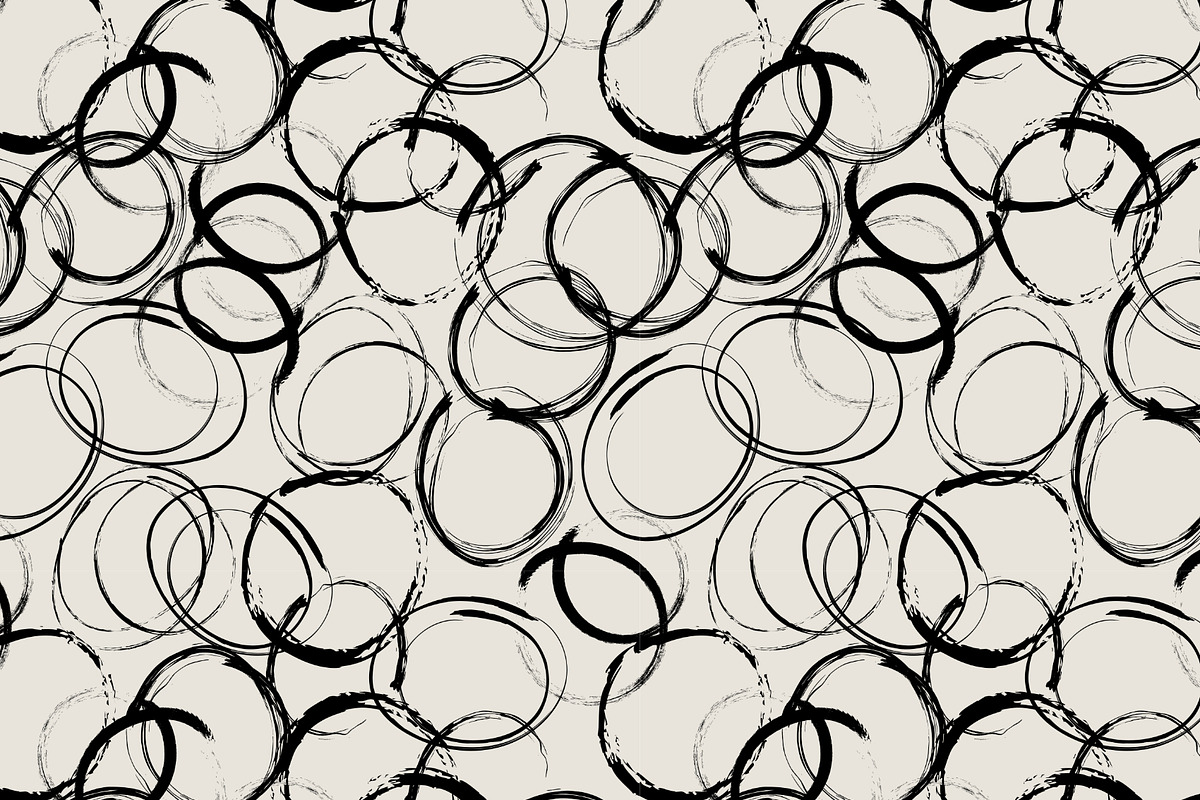Dark doodle circles dots ink, a Pattern Graphic by Nocito Design (Photo 4 of 5)