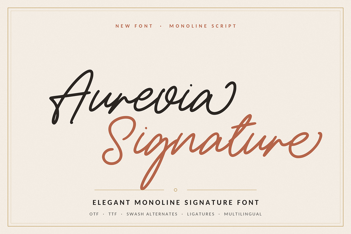 Aurevia Signature, a Script Font by Jackgridden (Photo 1 of 12)