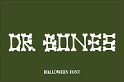 Dr. Bones - Halloween Font, a Script Font by Design House (Thumbnail 1 of 3)