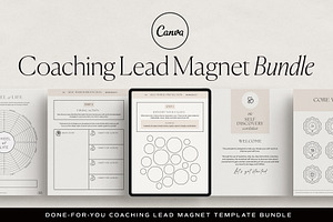Coaching Lead Magnet Bundle Canva, a Marketing Template by HelloKarla