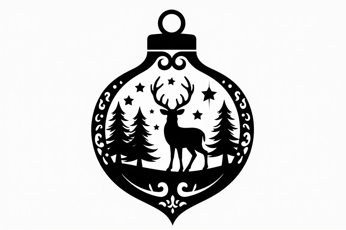 Christmas Ornament Laser Cut Design, a Graphic by balal (Photo 10 of 16)