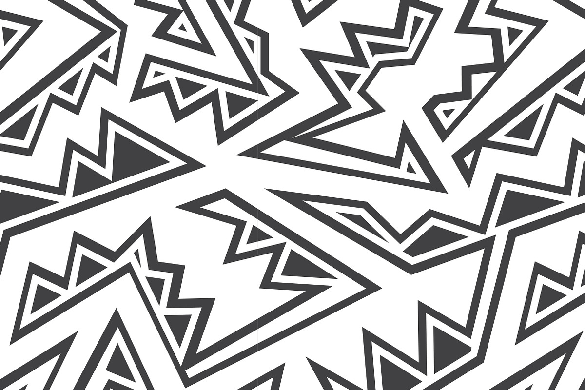 Monochrome Tribal Patterns, a Pattern Graphic by Gudiny (Photo 16 of 22)