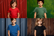 Kids Bella Canvas T-Shirt Mockup Set, a Shirt Mockup by Genius Graph (Thumbnail 3 of 3)