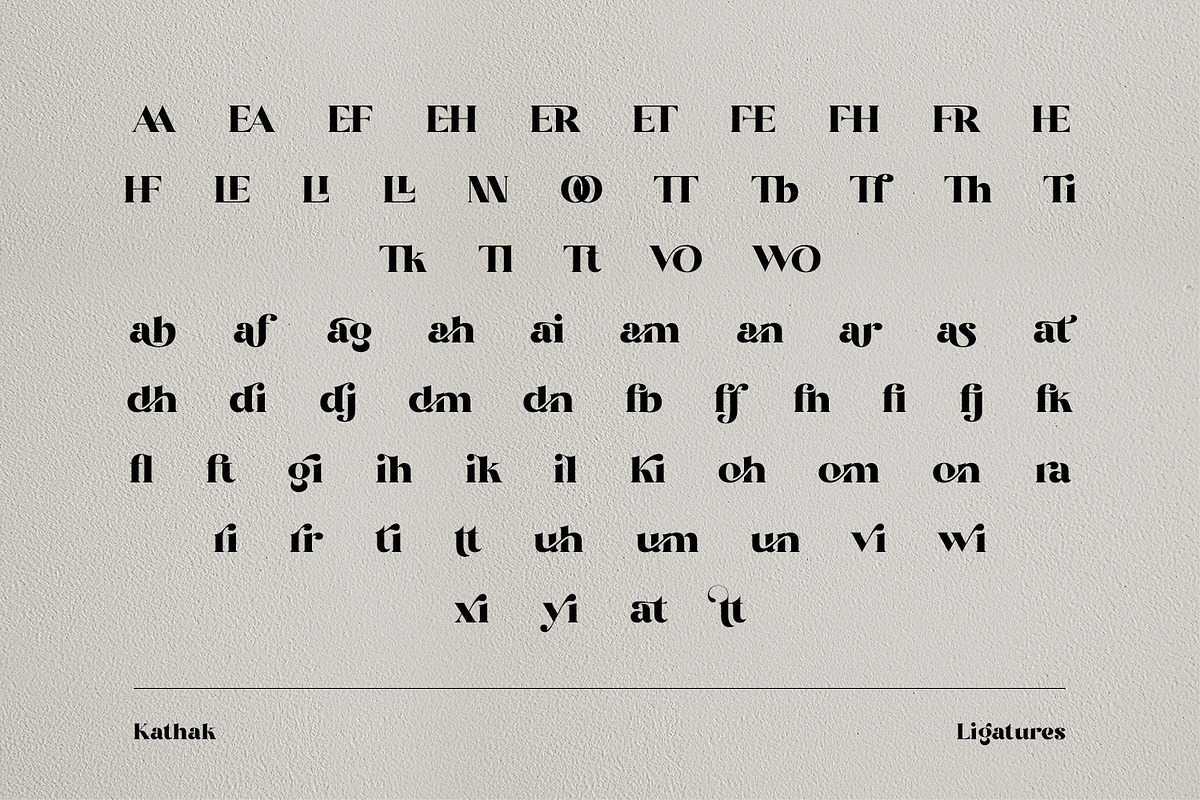 Kathak - Modern Classy Serif Font, a Serif Font by Ekahermawan (Photo 12 of 14)
