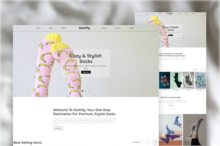 Sockify – Socks eCommerce Bootstrap