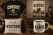 Saddle Western, a Slab Serif Font by Wow Magic (Thumbnail 2 of 5)