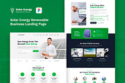 Solar Energy Landing Page Figma, an UI Kit Template by artbart (Thumbnail 1 of 8)