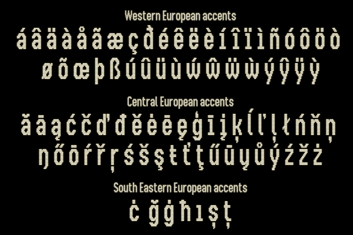 BusMatrix | dot matrix font preview 4