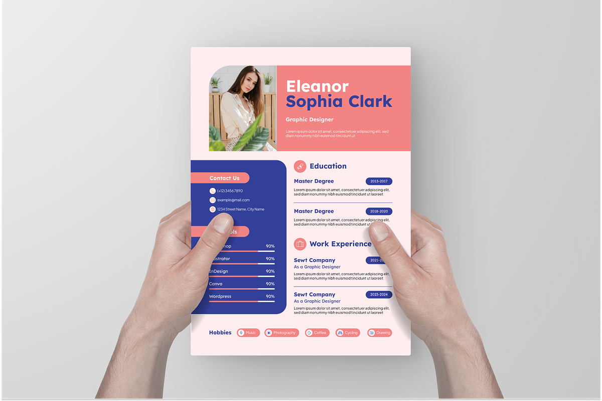 Pink Creative Resume & Cover Letter, a Resume Template by Annora Studio (Photo 7 of 7)
