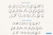 Blesing signature style, a Script Font by Qiwbrother Studio (Thumbnail 3 of 6)