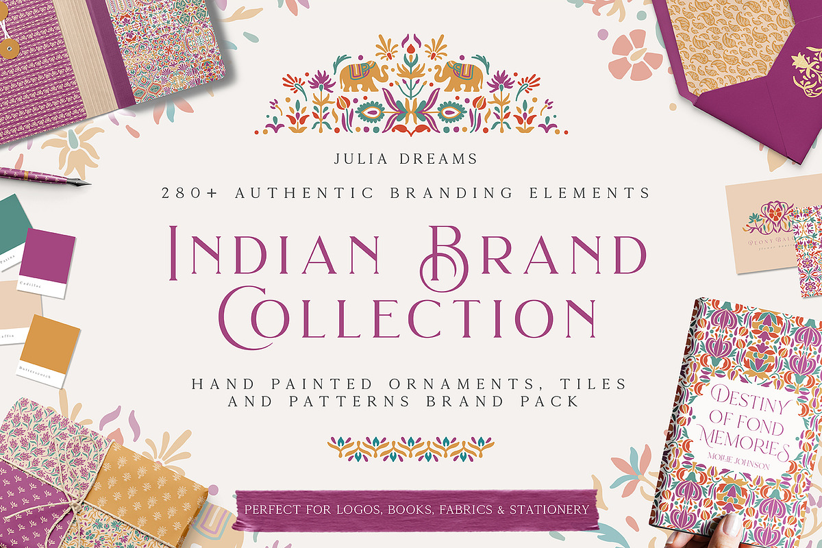 Indian Brand Collection, a Pattern Graphic by Julia Dreams (Photo 1 of 11)